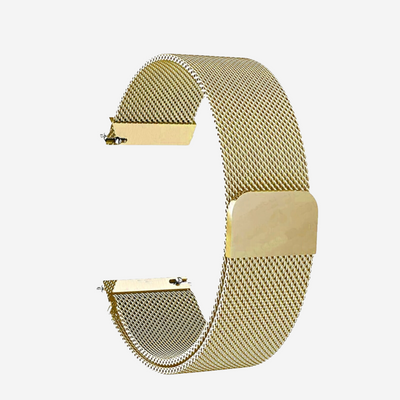Cinturino a maglia milanese oro