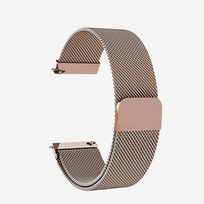 Cinturino a maglia milanese oro rosa